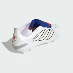 adidas Fußball|Fußballschuhe<· PREDATOR LEAGUE Fold-Over Tongue Firm Cloud White / Zero Metalic / Royal Blue