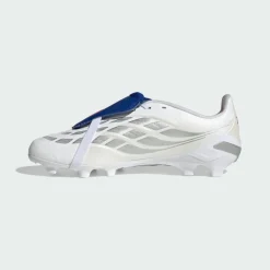 adidas Fußball|Fußballschuhe<· PREDATOR LEAGUE Fold-Over Tongue Firm Cloud White / Zero Metalic / Royal Blue