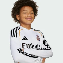 adidas Trikots<· Real Madrid 25/26 Long Sleeve Kids White