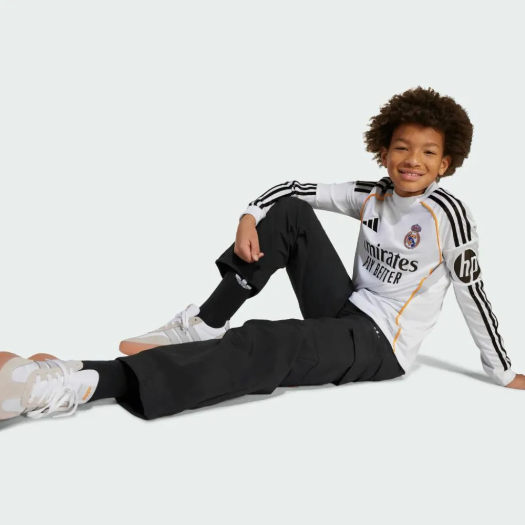 adidas Trikots<· Real Madrid 25/26 Long Sleeve Kids White