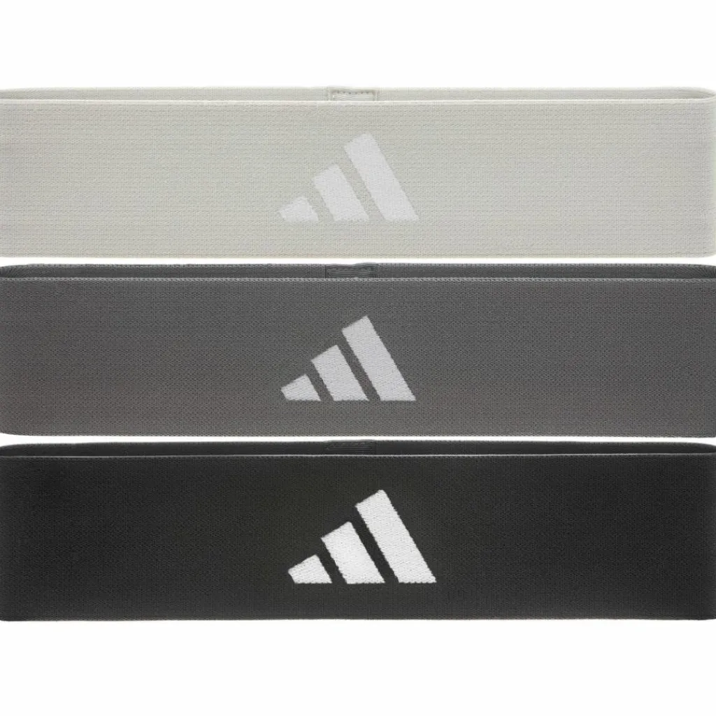 adidas Fitnessgeräte|Fitnessgeräte<· Resistance Band Set grey-stone-black