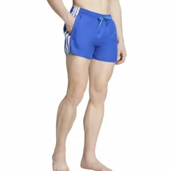 adidas Schwimmen<· 3S BLD SH 3IN semi lucid blue-white