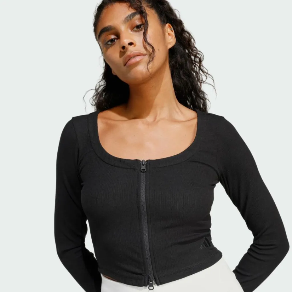 Online · Seasonal Essentials Rib Cardigan Damen Pullover & Sweats