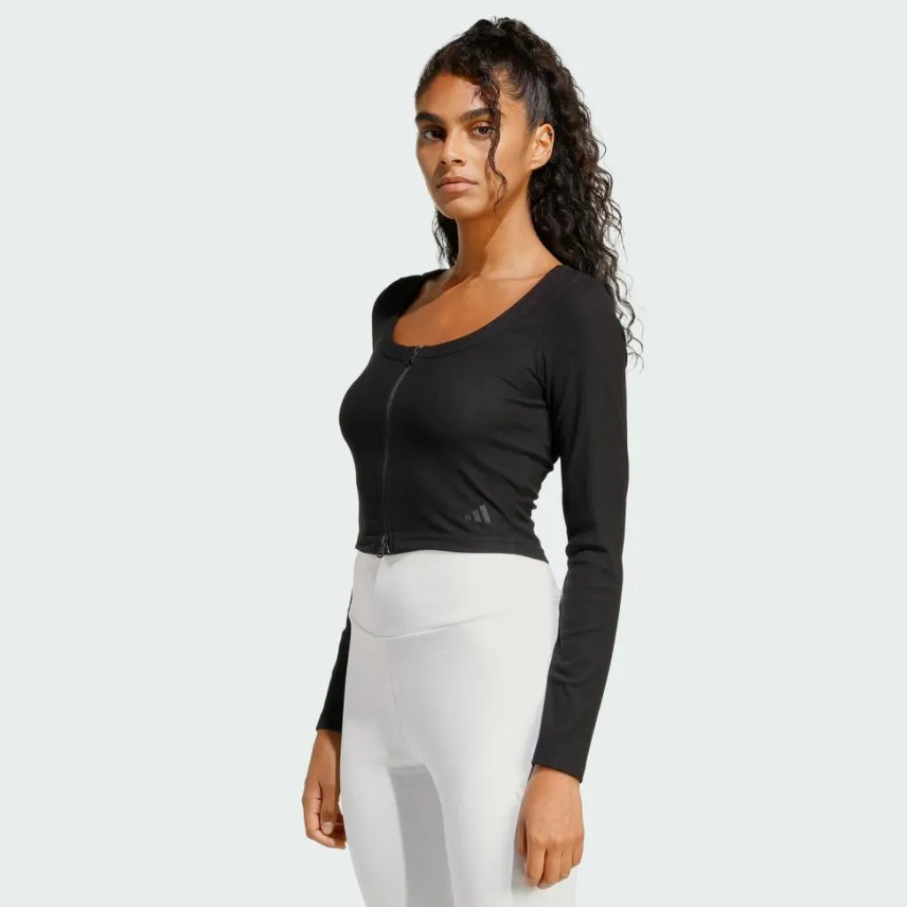 Online · Seasonal Essentials Rib Cardigan Damen Pullover & Sweats