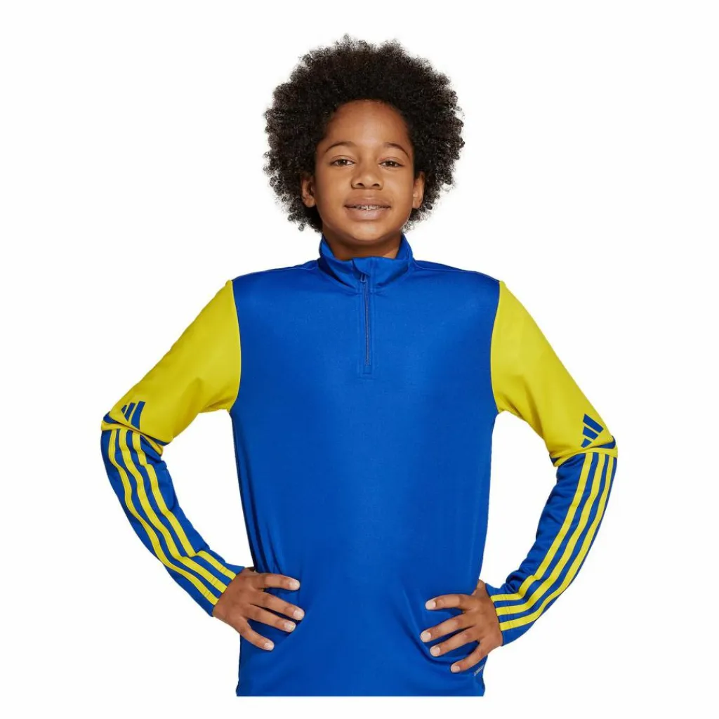 adidas Pullover & Sweats<· Squadra 25 HalfZip Sweatshirt Kids blaugelb