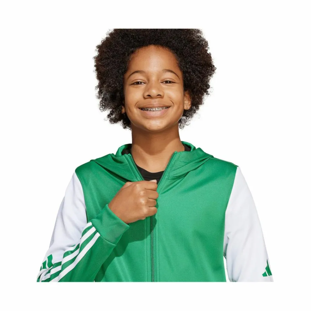 adidas Pullover & Sweats<· Squadra 25 Kapuzenjacke Kids gruenweiss