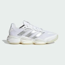 adidas Hallenschuhe<· Stabil 16 Indoor Schuh Cloud White / Silver Metallic / Grey One