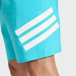 adidas Schwimmen<· 3-Streifen 8-Inch Badeshorts Lucid Cyan / White