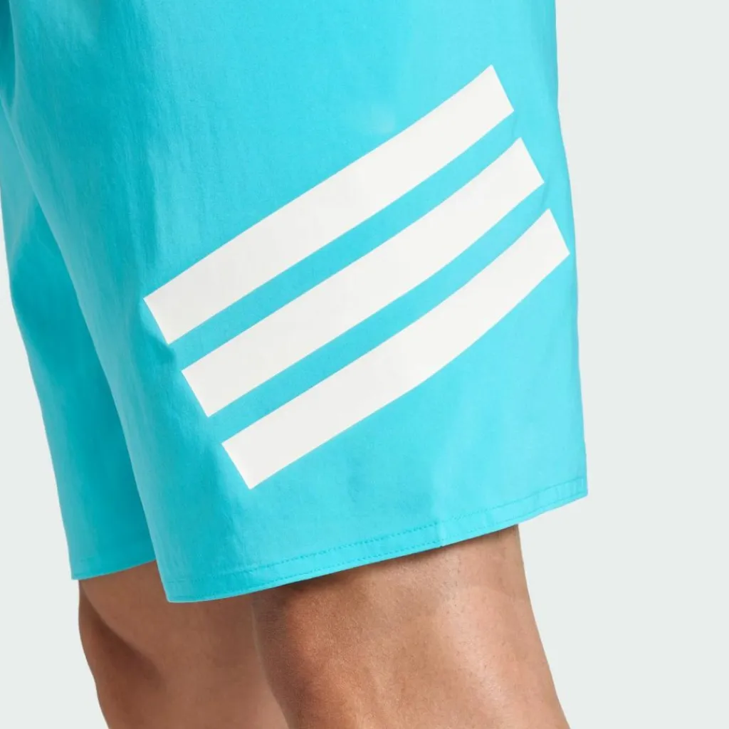adidas Schwimmen<· 3-Streifen 8-Inch Badeshorts Lucid Cyan / White