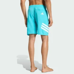 adidas Schwimmen<· 3-Streifen 8-Inch Badeshorts Lucid Cyan / White