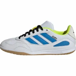 adidas Fußballschuhe<· SUPER SALA COMPETITION III Indoor Kids Cloud White / Lucid Ray Blue / Solar Yellow
