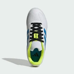 adidas Fußballschuhe<· SUPER SALA COMPETITION III Indoor Kids Cloud White / Lucid Ray Blue / Solar Yellow