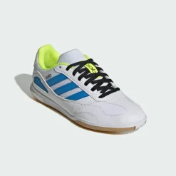 adidas Fußballschuhe<· SUPER SALA COMPETITION III Indoor Kids Cloud White / Lucid Ray Blue / Solar Yellow