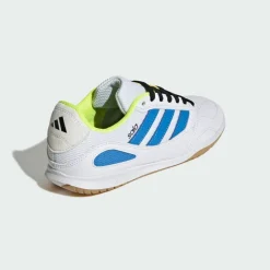 adidas Fußballschuhe<· SUPER SALA COMPETITION III Indoor Kids Cloud White / Lucid Ray Blue / Solar Yellow