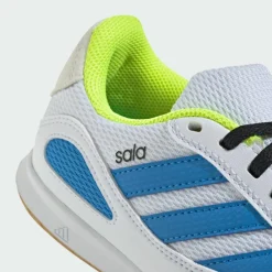adidas Fußballschuhe<· SUPER SALA COMPETITION III Indoor Kids Cloud White / Lucid Ray Blue / Solar Yellow
