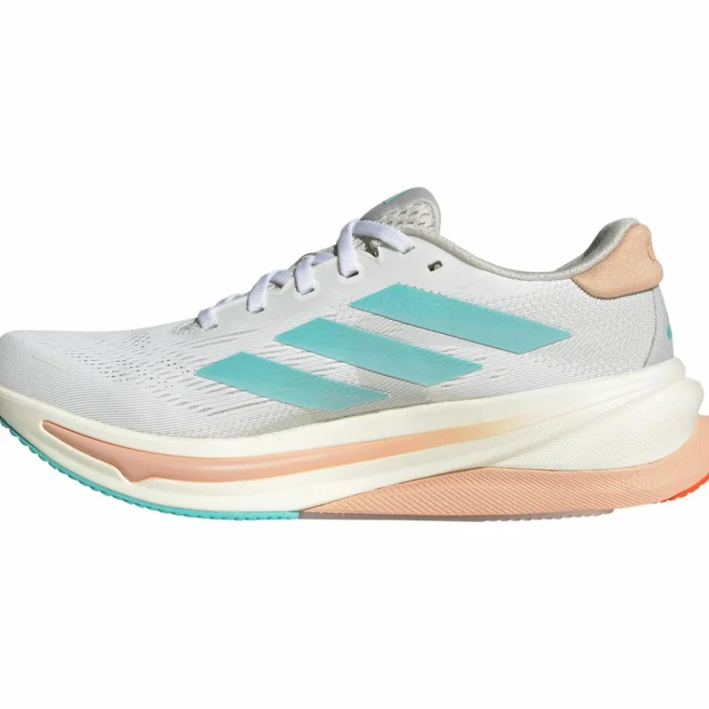 adidas Laufen|Laufen<· SUPERNOVA SOLUTION 2 ftwr white-flash aqua-powder coral