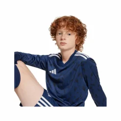adidas Trikots<· Team Icon 25 Trikot langarm Kids blauweiss