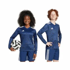 adidas Trikots<· Team Icon 25 Trikot langarm Kids blauweiss