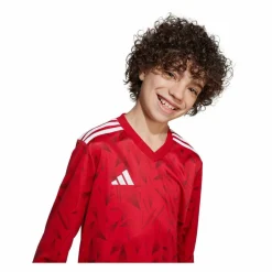 adidas Fußball|Trikots<· Team Icon 25 Trikot langarm Kids rotweiss