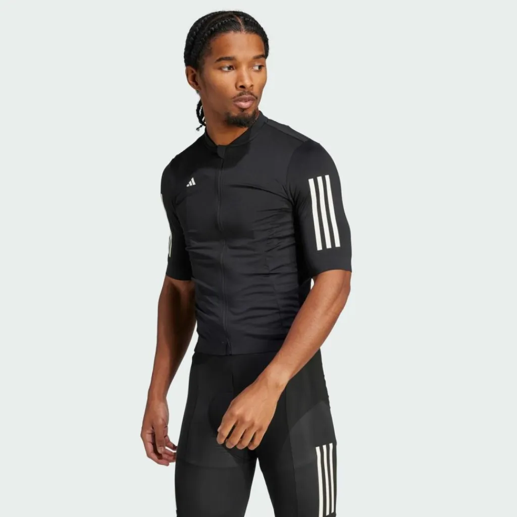 adidas Trikots<· Tempo 3-Streifen Radtrikot Black