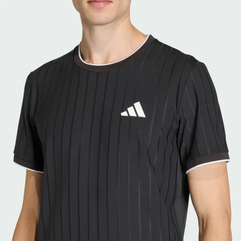 adidas Tennis|Tennis<· TENNIS CLIMACOOL FREELIFT T-SHIRT PRO Black