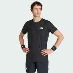 adidas Tennis|Tennis<· TENNIS CLIMACOOL FREELIFT T-SHIRT PRO Black