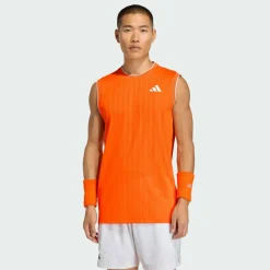 adidas Tennis|Tops & Tanks<· TENNIS CLIMACOOL+ PRO TANKTOP Pure Orange