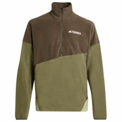 adidas Pullover & Sweats<· Terrex Multi Climawarm Fleece-Anorak Shadow Olive / Olive Strata