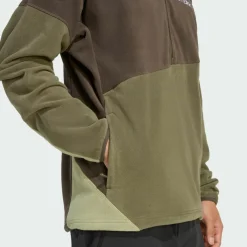 adidas Pullover & Sweats<· Terrex Multi Climawarm Fleece-Anorak Shadow Olive / Olive Strata