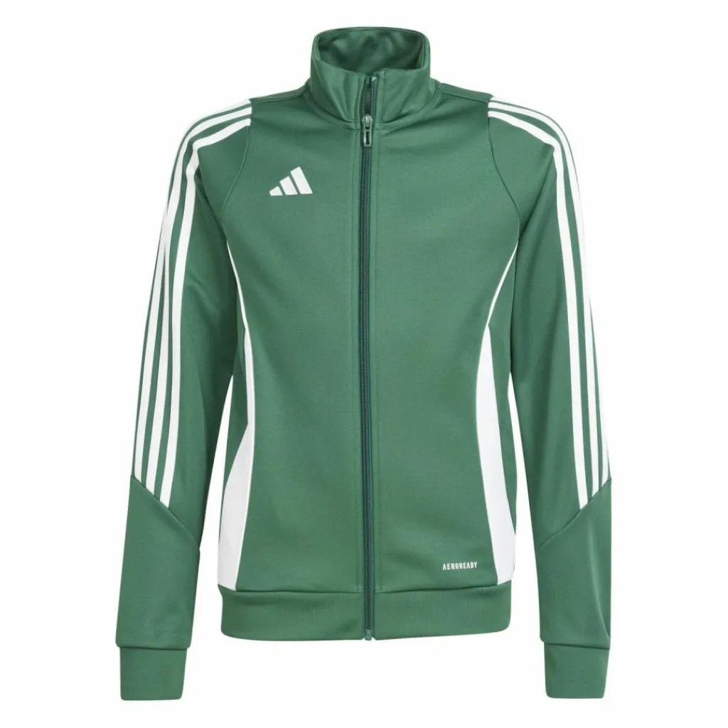 adidas Fußball|Jacken<· Tiro 24 Trainingsjacke Kids gruenweiss