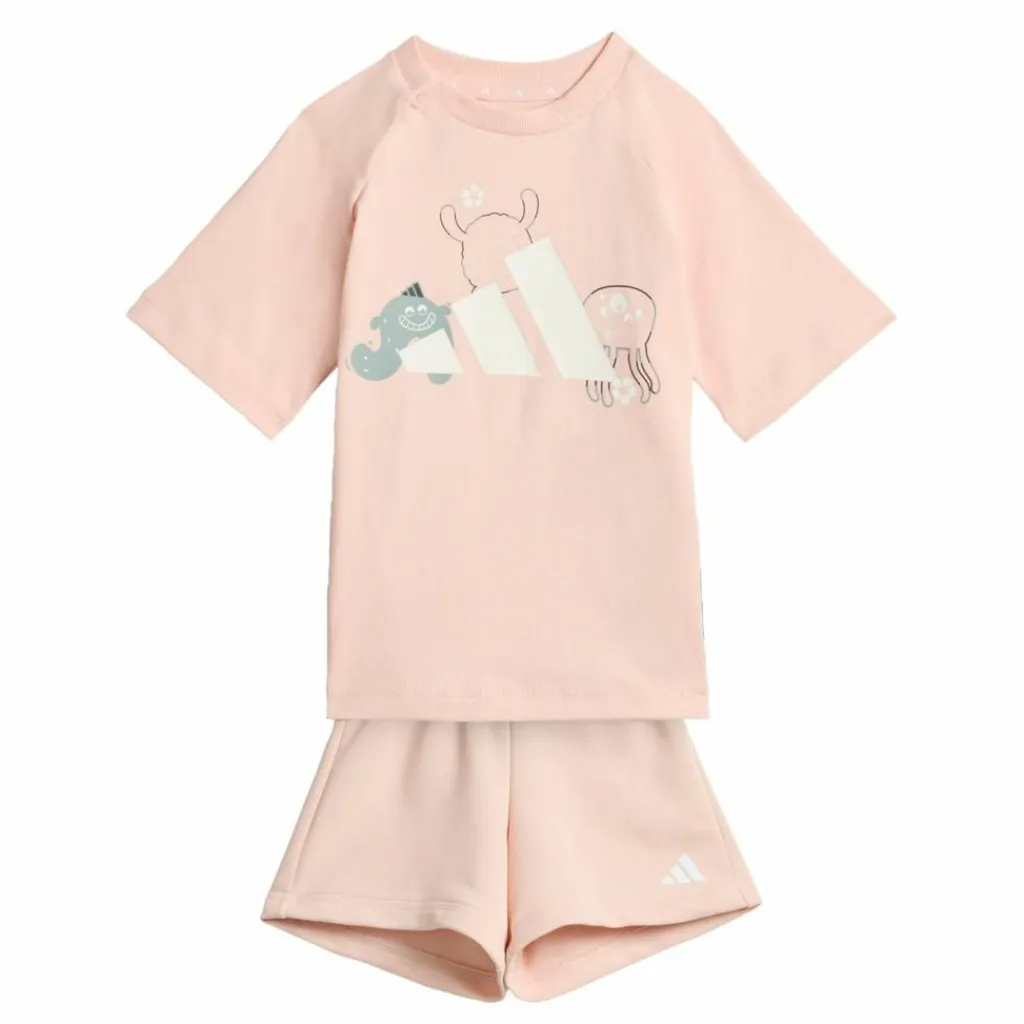 adidas Trainingsanzüge<· TIRO_NSTER T-SHIRT-SET Blush Pink / White