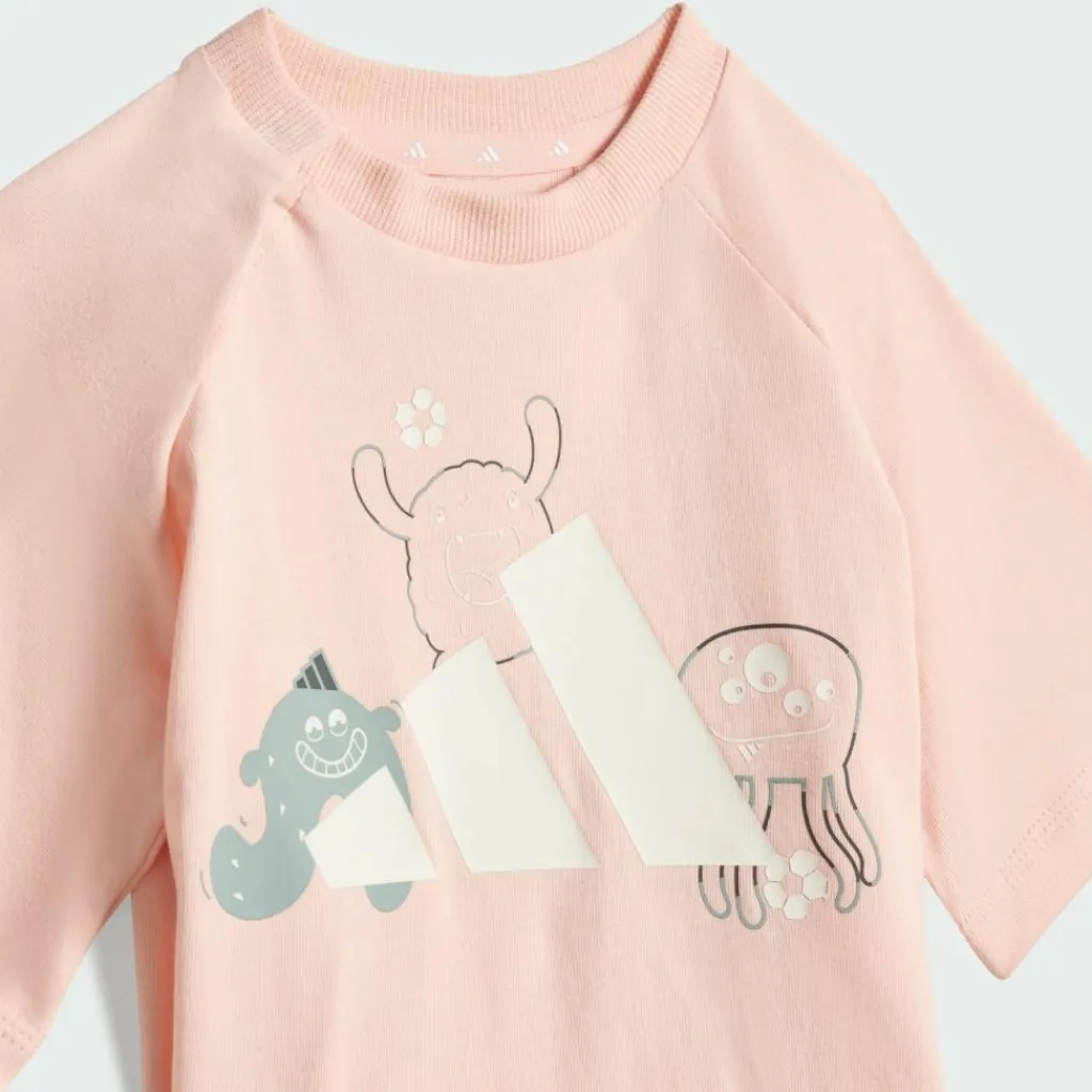 adidas Trainingsanzüge<· TIRO_NSTER T-SHIRT-SET Blush Pink / White
