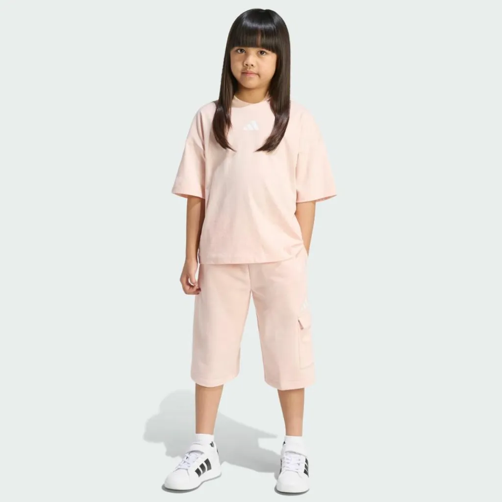 adidas Trainingsanzüge<· TIRO_NSTER T-SHIRT SET Blush Pink / White