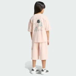 adidas Trainingsanzüge<· TIRO_NSTER T-SHIRT SET Blush Pink / White