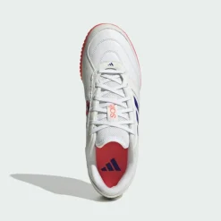 adidas Fußball|Hallenschuhe<· TOP SALA COMPETITION II Fußballschuh, Cloud White / Pure Purple / Solar Turbo