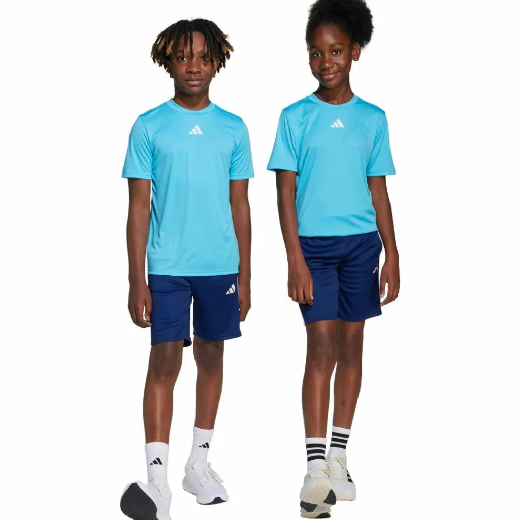 adidas Trainingsanzüge<· TRAIN ESSENTIALS 3 STRIPES bright cyan-white