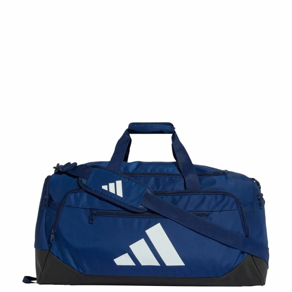 adidas Sporttaschen|Taschen<· TRAINING DEFENDER DUFFELBAG MITTELGROSS Dark Blue / White