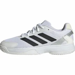 adidas Tennis|Tennis<· Ubersonic Kids Tennisschuh Cloud White / Core Black / Silver Metallic