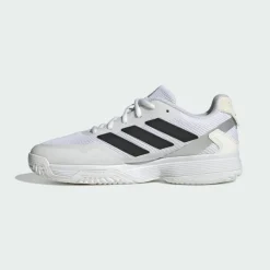 adidas Tennis|Tennis<· Ubersonic Kids Tennisschuh Cloud White / Core Black / Silver Metallic