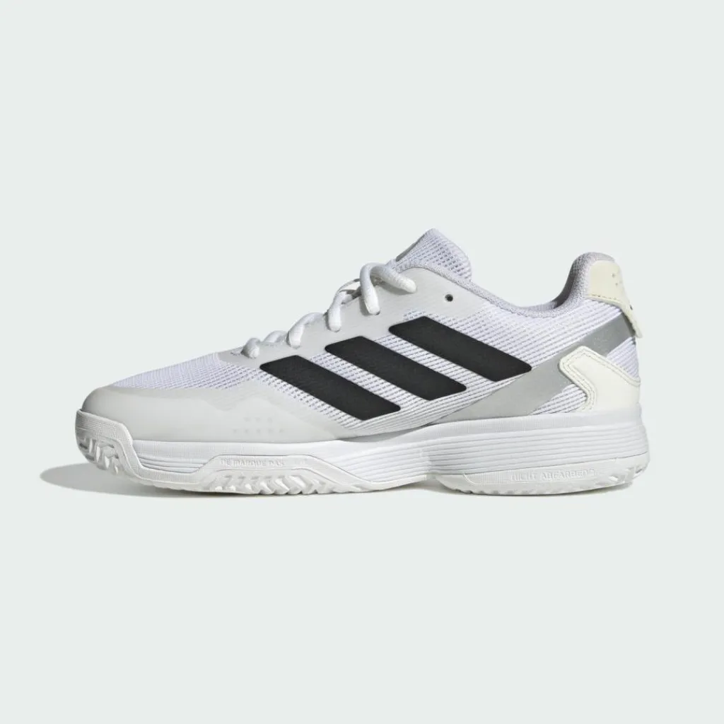 adidas Tennis|Tennis<· Ubersonic Kids Tennisschuh Cloud White / Core Black / Silver Metallic