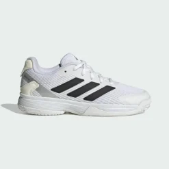 adidas Tennis|Tennis<· Ubersonic Kids Tennisschuh Cloud White / Core Black / Silver Metallic