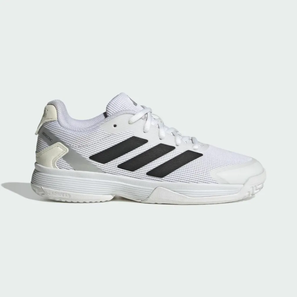 adidas Tennis|Tennis<· Ubersonic Kids Tennisschuh Cloud White / Core Black / Silver Metallic