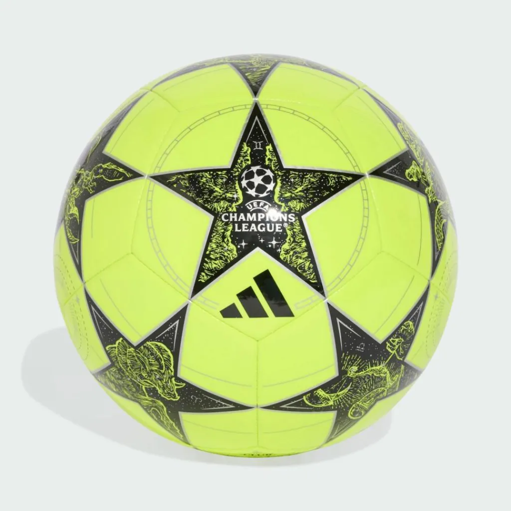 adidas Bälle<· UCL Club 25/26 League Stage Ball Solar Yellow / Black / Silver Metallic
