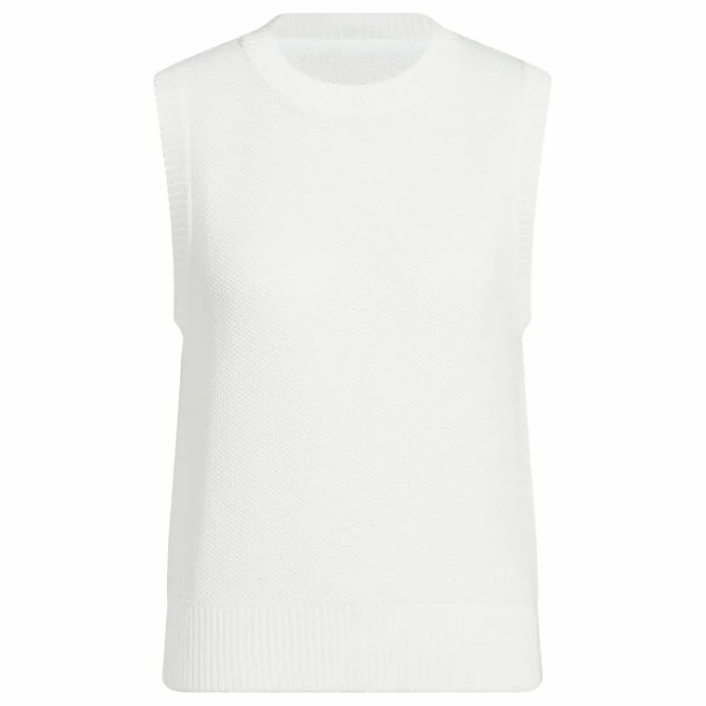 adidas Tops & Tanks<· Ultimate365 Knit Tour Pullunder White
