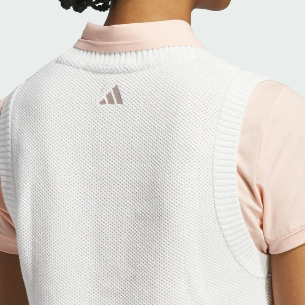 adidas Tops & Tanks<· Ultimate365 Knit Tour Pullunder White