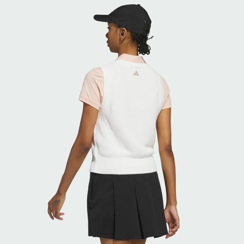 adidas Tops & Tanks<· Ultimate365 Knit Tour Pullunder White