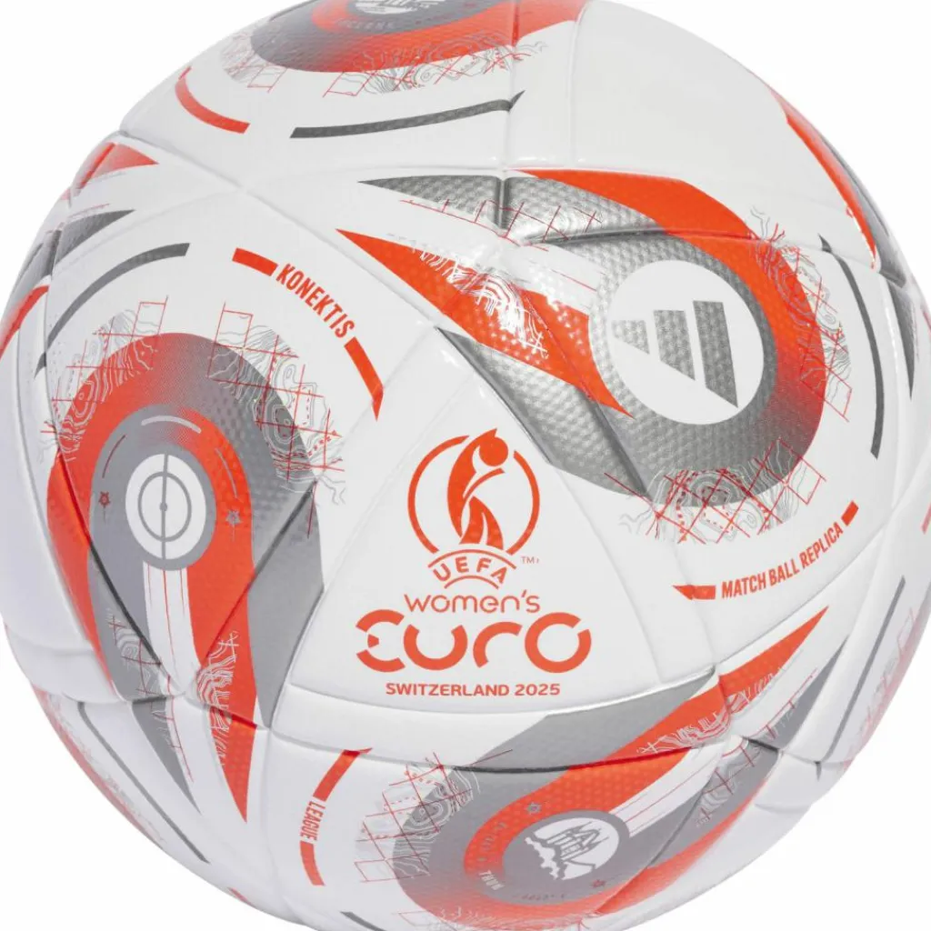 adidas Bälle<· W EURO25 LGE F white-silvmt-luclem
