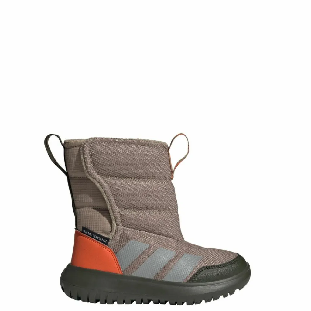 adidas Sneaker<· Winterplay Schuhe Kids Blanch Cargo / Matte Silver / Semi Impact Orange