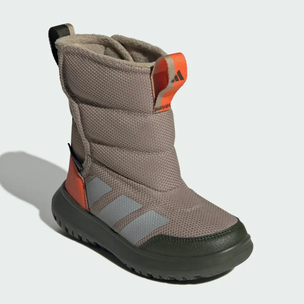 adidas Sneaker<· Winterplay Schuhe Kids Blanch Cargo / Matte Silver / Semi Impact Orange