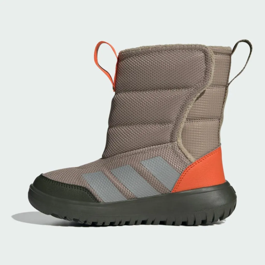 adidas Sneaker<· Winterplay Schuhe Kids Blanch Cargo / Matte Silver / Semi Impact Orange